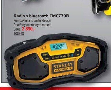 Aku rádio s bluetooth Stanley Fatmax FMC770B