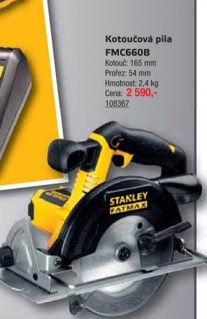 Aku kotoučová pila Stanley FatMax FMC660B