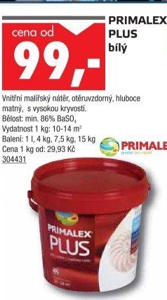 Interiérová barva Primalex Plus