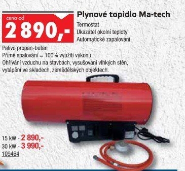 Plynové topidlo Ma-tech