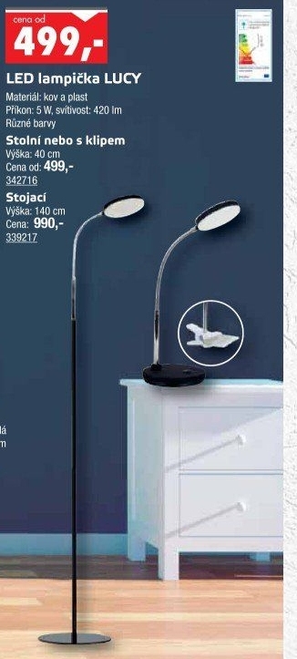 Stojací lampa LED Lucy Top Light