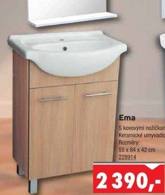 Koupelnová skříňka s umyvadlem