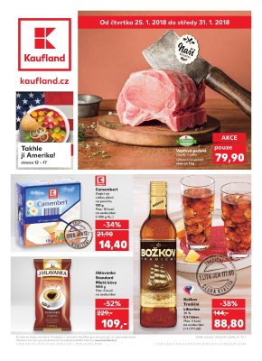 akční leták Kaufland 25.1.2018-31.1.2018