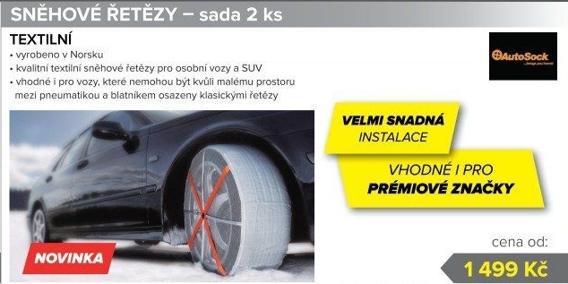 Sněhové řetězy TEXTILNÍ