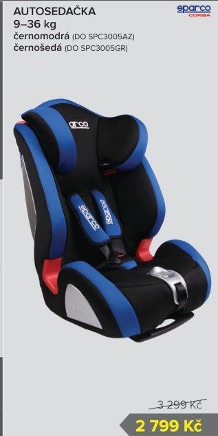 Autosedačka Corsa Sparco