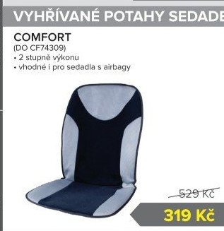 Vyhřívaný potah do auta Comfort Carface