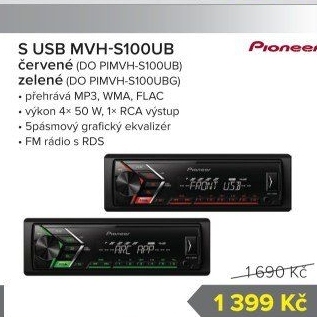 Autorádio Pioneer MVH-S100UB