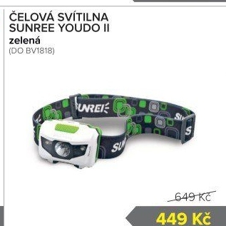 Čelová svítilna Sunree Youdo II