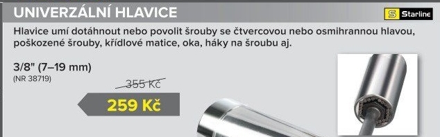 Multifunkční hlavice Starline