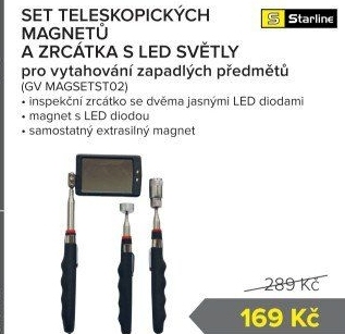Set teleskopických magnetů a zrcátka Starline