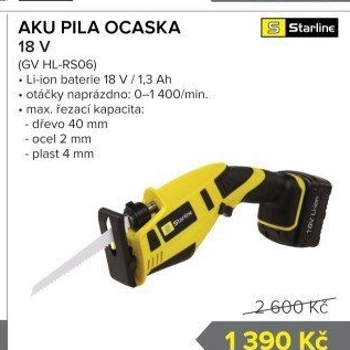 Aku pila ocaska Starline