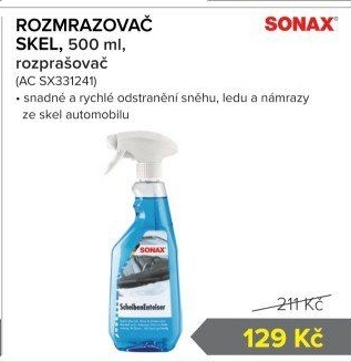 Rozmrazovač skel Sonax