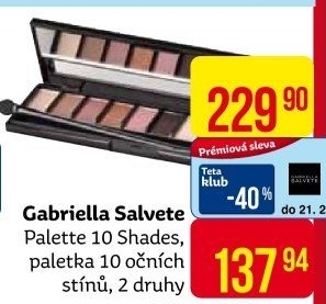 Oční stíny paleta Gabriella Salvete