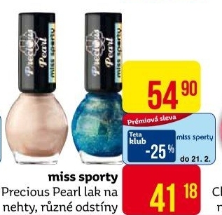 Lak na nehty Precious Pearl Miss Sporty