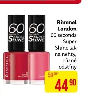 Lak na nehty 60 seconds Super Shine Rimmel