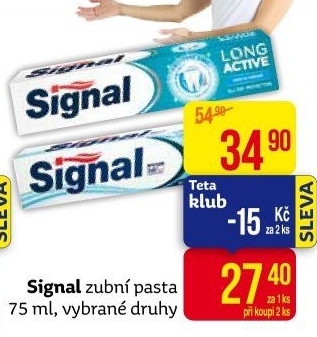 Pasty na zuby Signal