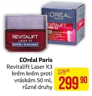 Krém pleťový proti vráskám Laser X3 Renew Revitalift L'Oréal