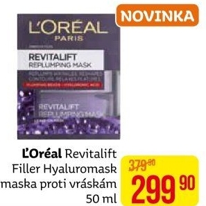 Pleťová maska proti vráskám Revitalift Filler L'Oréal