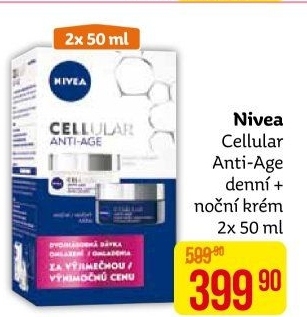 Balení krém denní a noční omlazující Anti-age Cellular Nivea