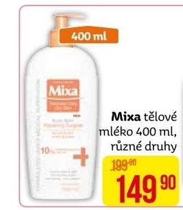 Tělové mléko Mixa