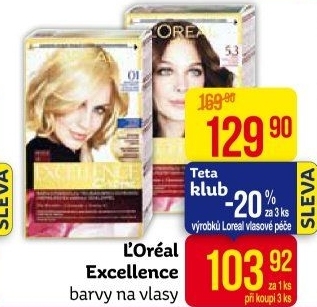Barva na vlasy Excellence Creme L'oréal
