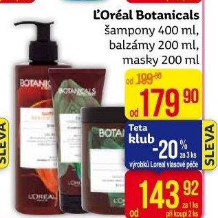 Šampon Botanicals Fresh Care L'Oréal