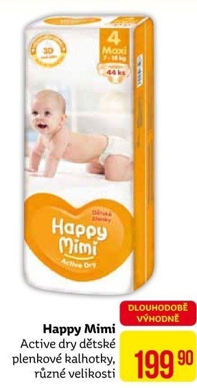 Pleny dětské Happy Mimi Active Dry