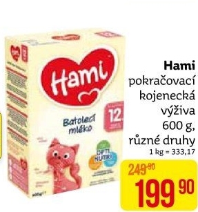 Výživa mléčná Hami