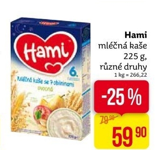 Kaše mléčná Hami