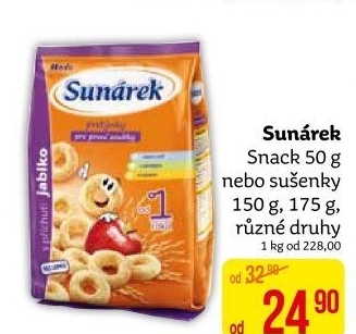 Snack pro první zoubky Sunárek