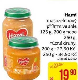 Příkrm masozeleninový Hami