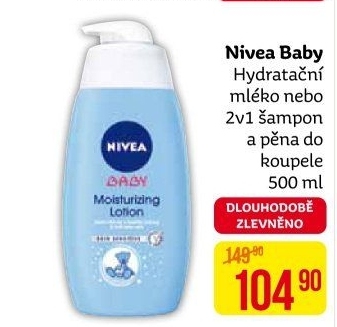 Hydratační mléko dětské Nivea Baby