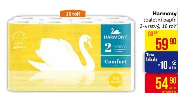 Toaletní papír 2vrstvý Harmony