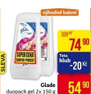 Osvěžovač vzduchu gel Glade by Brise