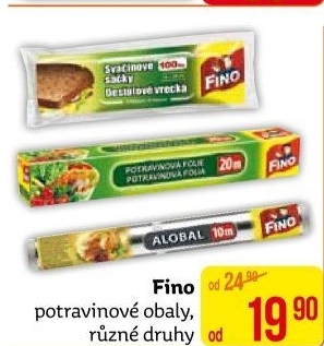 Potravinové obaly Fino