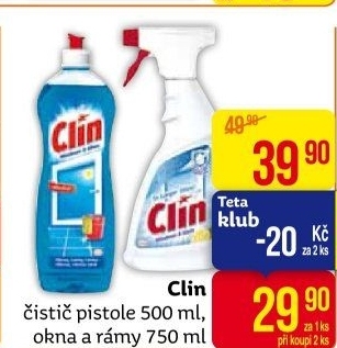 Čistič oken s alkoholem Clin