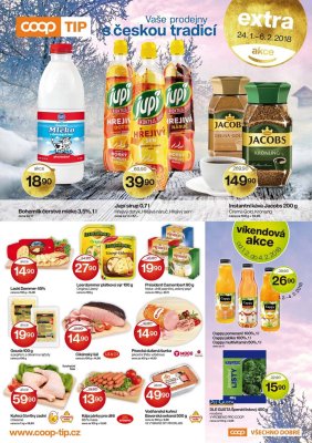 akční leták COOP 24.1.2018-6.2.2018