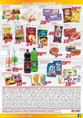 akční leták ESO MARKET 31.1.2018-11.2.2018