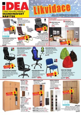 akční leták IDEA nábytek 1.2.2018-14.2.2018