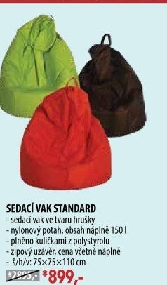 Sedací vak STANDARD černý V13