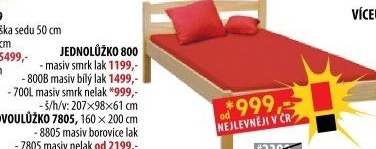 Jednolůžko 800B