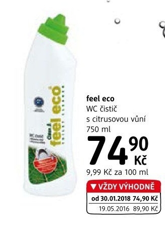 Gelový čistič WC Feel Eco