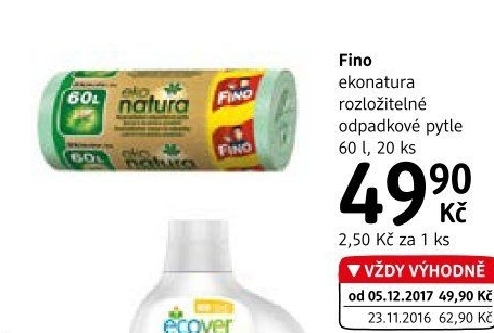 Pytle na odpadky 60 l Fino