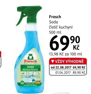 Čistič kuchyní ve spreji Soda Frosch