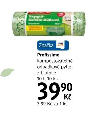 Pytle na odpadky kompostovatelné 10 l Profissimo