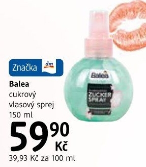 Sprej na vlasy cukrový Balea