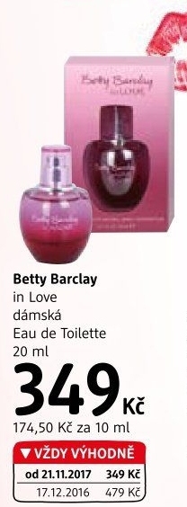 Toaletní voda dámská In Love Betty Barclay