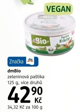Zeleninová paštika dm Bio
