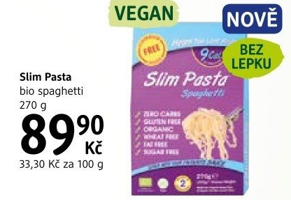 Těstoviny bio Slim Pasta