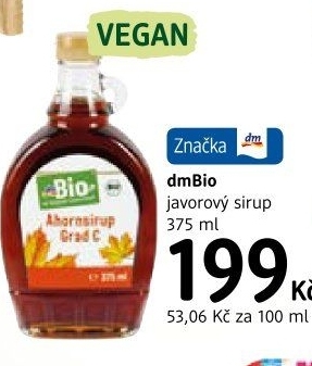 Javorový sirup dm Bio